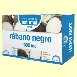 Rábano Negro Forte Ampollas - Naturmil - 20 ampollas